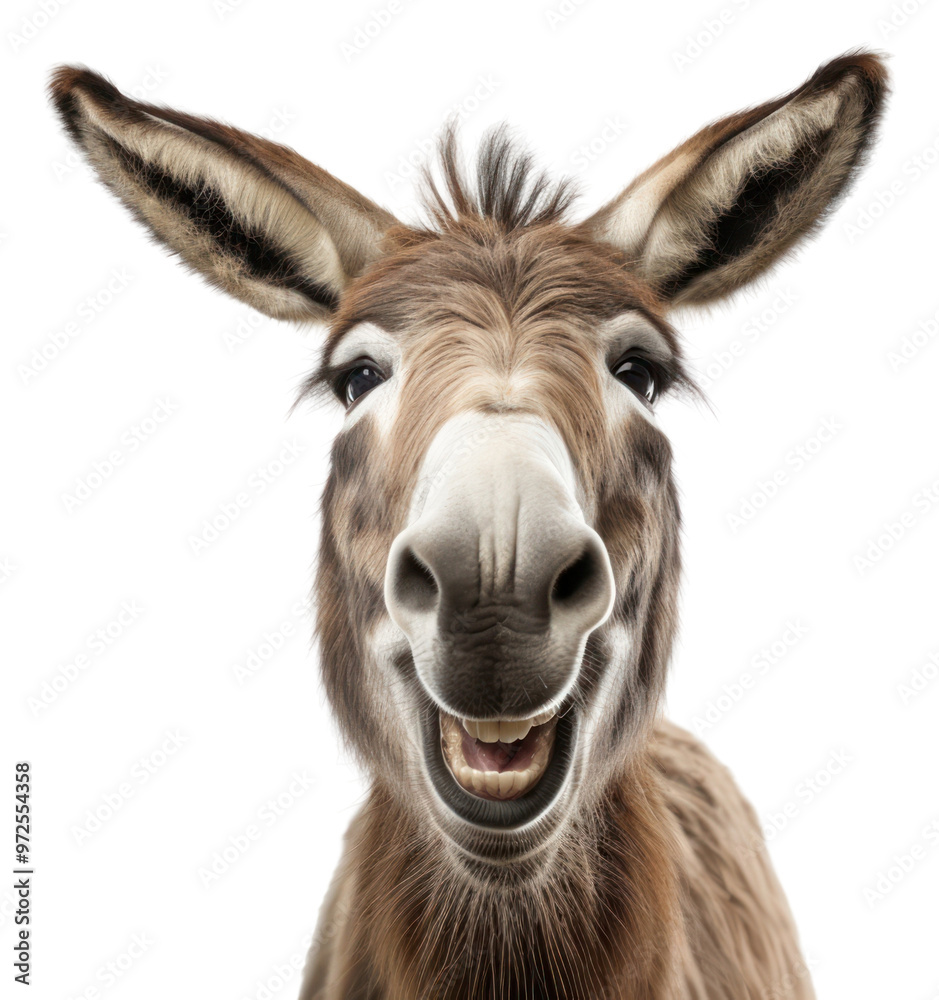 PNG Smiling donkey wildlife mammal animal. PNG Smiling donkey wildlife mammal animal.