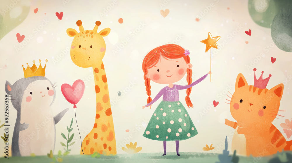 Cute Kids with Animals. Cute Kids with Animals.