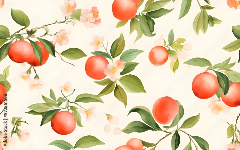 seamless pattern with apples seamless pattern with apples