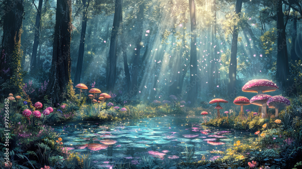 Enchanted Forest Pond. Enchanted Forest Pond.