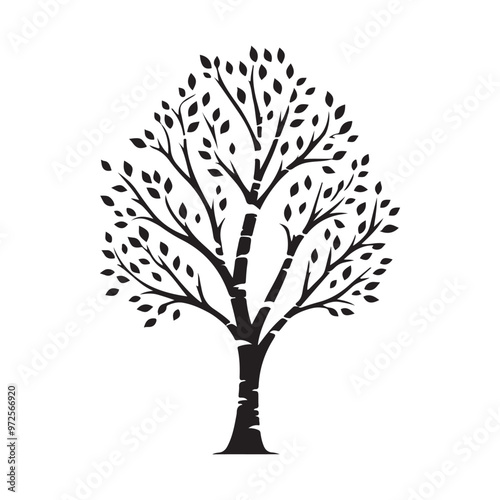 Birch Tree Silhouette logo.