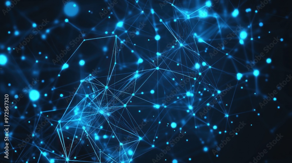 Abstract Blue Network Abstract Blue Network
