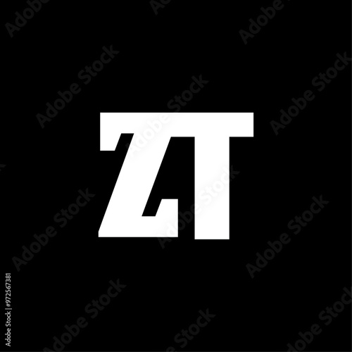 Three Letters Z A T Typographic Logo photo