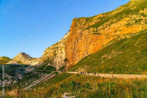  The Julian Alps, a mountain range of the Southern Limestone Alps that stretch from northeastern Italy to Slovenia