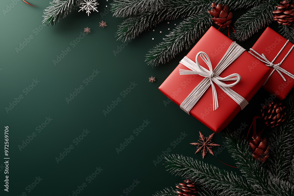 Luxury Xmas greeting card template, Happy New Year banner mockup. Copy space Luxury Xmas greeting card template, Happy New Year banner mockup. Copy space