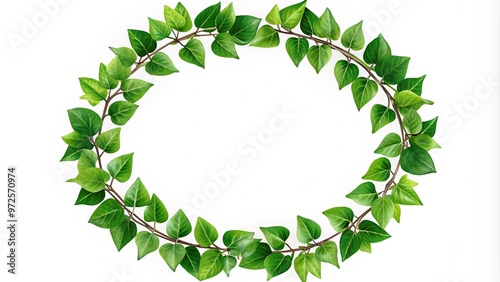 green leaves frame, Green Leaves Frame on Grey Background, Nature, Frame, Greenery, Leaves