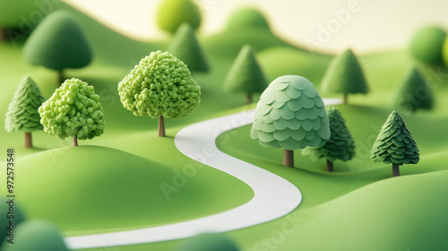 Fototapeta Naklejka Na Ścianę i Meble -  Green Path.