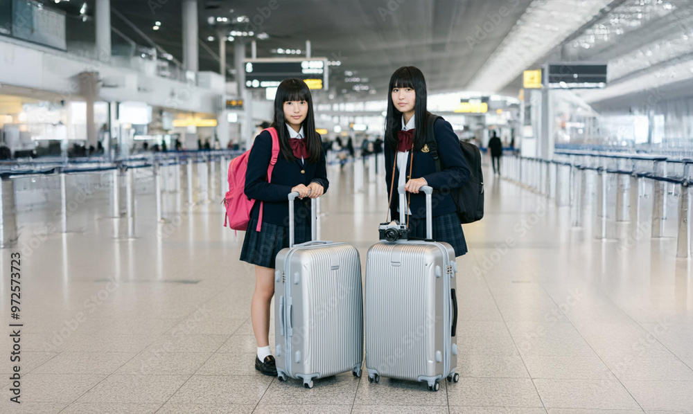 女子高生と空港 女子高生と空港