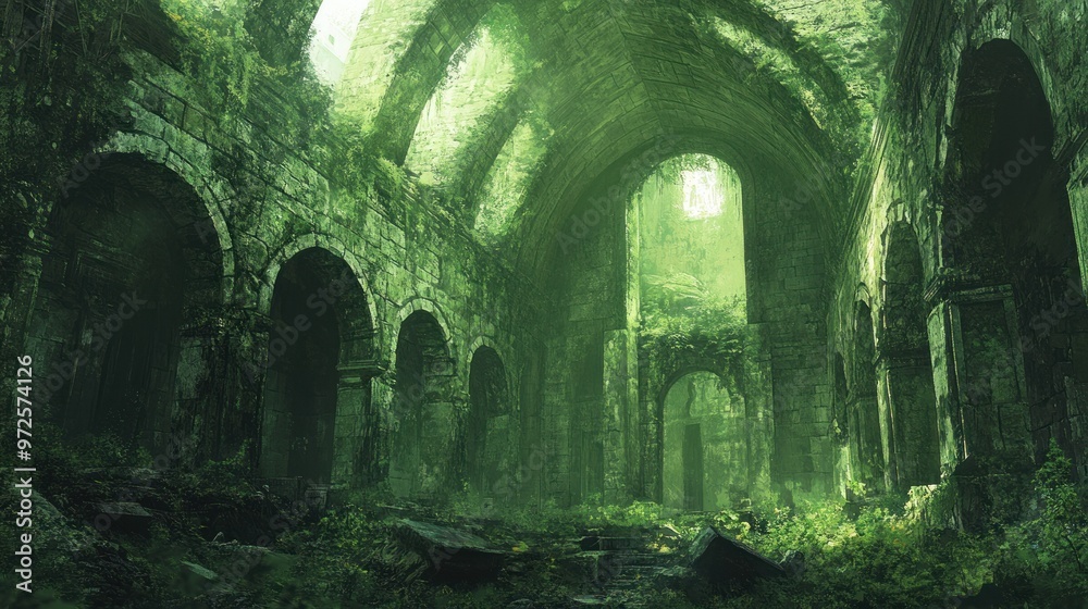 Obraz premium Overgrown Ruins