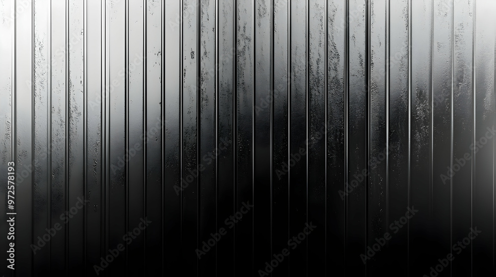 Obraz premium Black Metal Texture Background With Vertical Lines