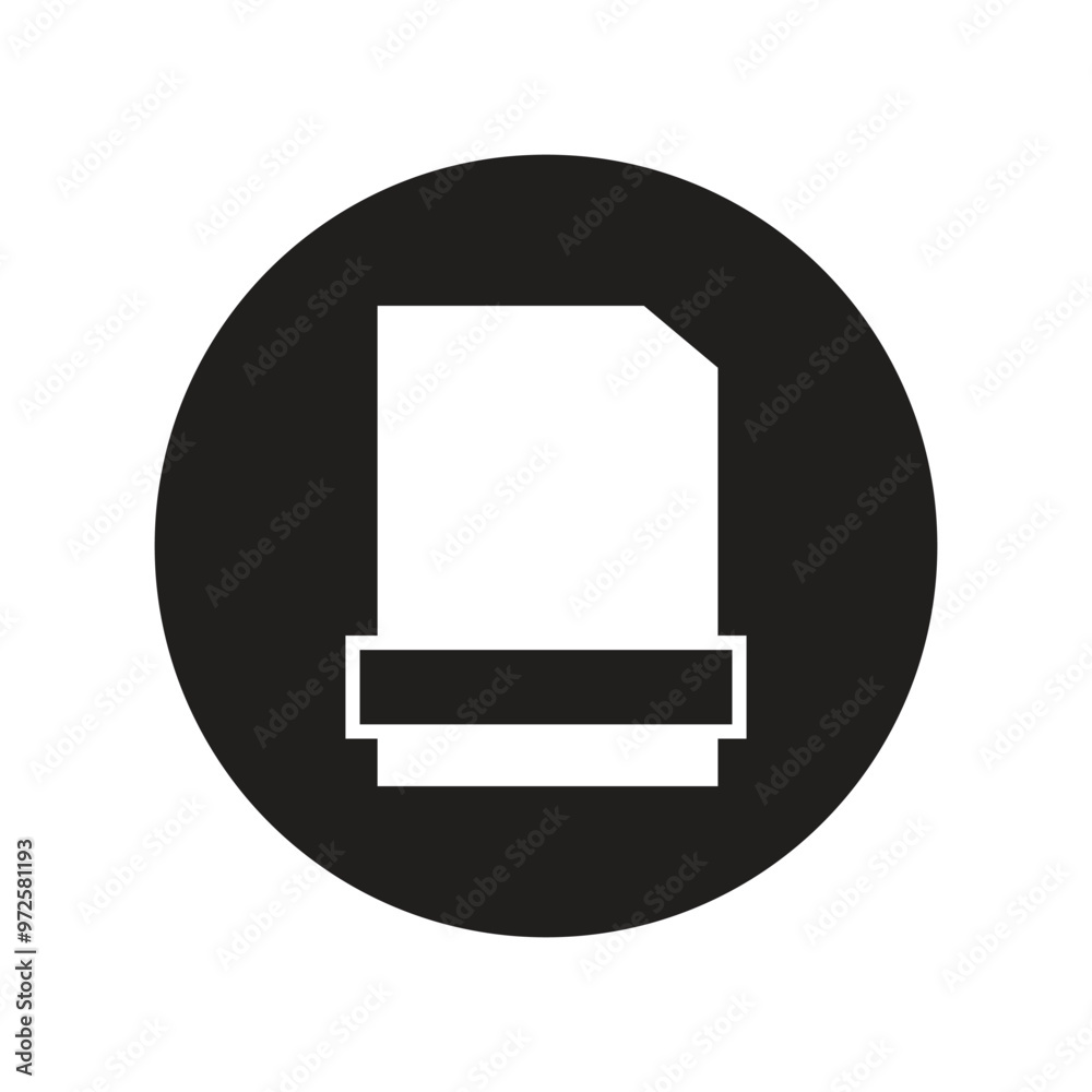 Document Icon Illustration. Flat Icon Document Icon Illustration. Flat Icon