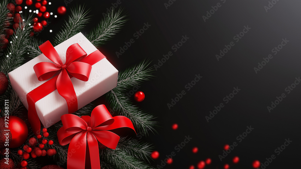 Luxury Xmas greeting card template, Happy New Year banner mockup. Copy space. image for design Luxury Xmas greeting card template, Happy New Year banner mockup. Copy space. image for design