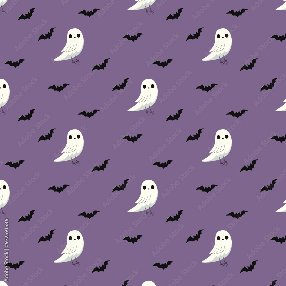 Fototapeta premium Pattern with owls