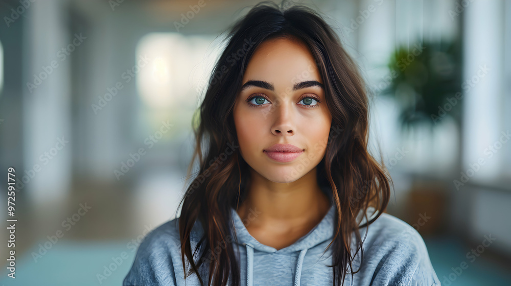 Young Happy Fit Sporty Slim Hispanic Woman Yoga Young Happy Fit Sporty Slim Hispanic Woman Yoga