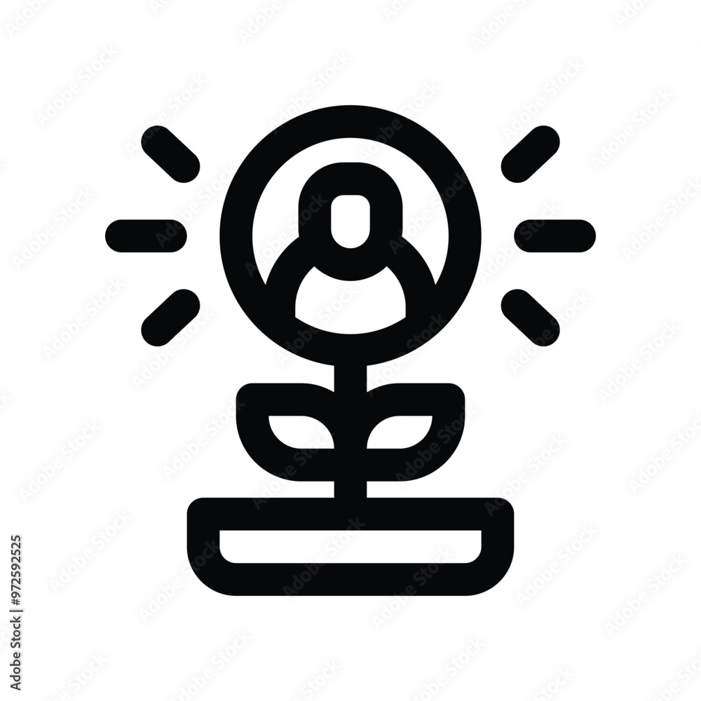 personal growth icon. vector line icon for your website, mobile, presentation, and logo design. personal growth icon. vector line icon for your website, mobile, presentation, and logo design.
