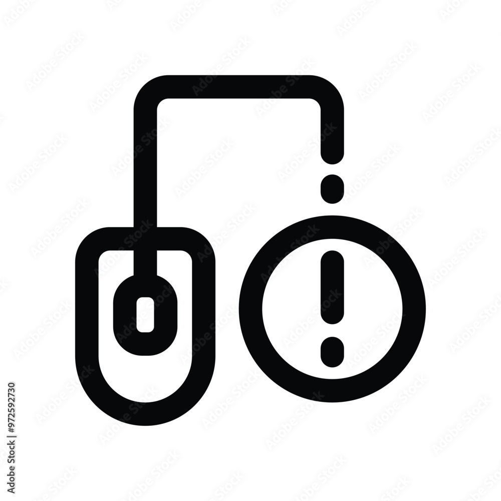 mouse icon. vector line icon for your website, mobile, presentation, and logo design. mouse icon. vector line icon for your website, mobile, presentation, and logo design.