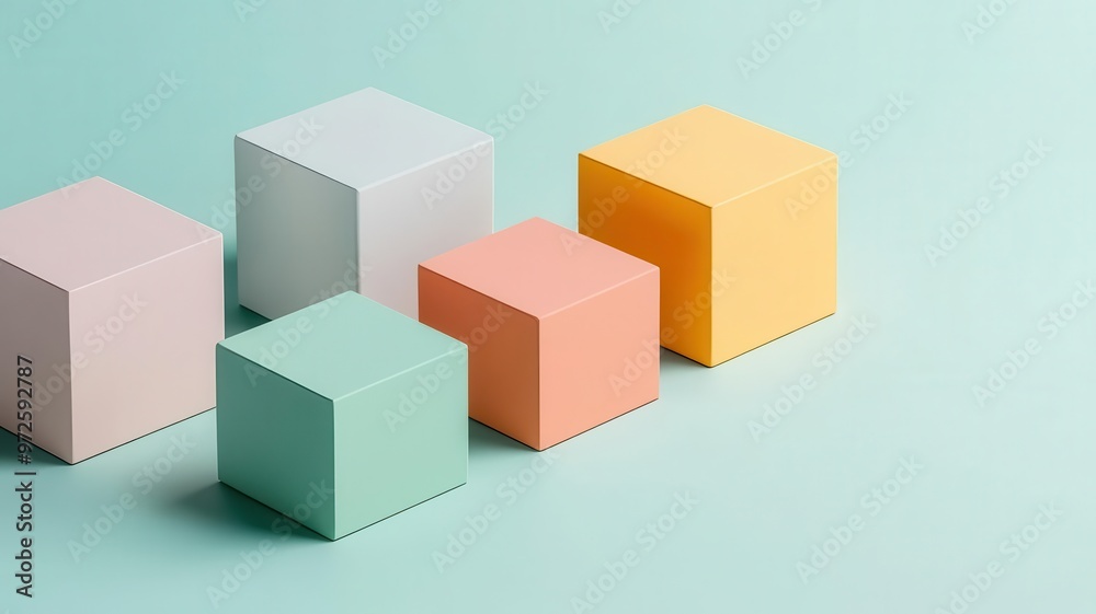 Floating geometric blocks in matte textures and bold primary colors, casting long shadows, modern and abstract geometric blocks, modern Floating geometric blocks in matte textures and bold primary colors, casting long shadows, modern and abstract geometric blocks, modern