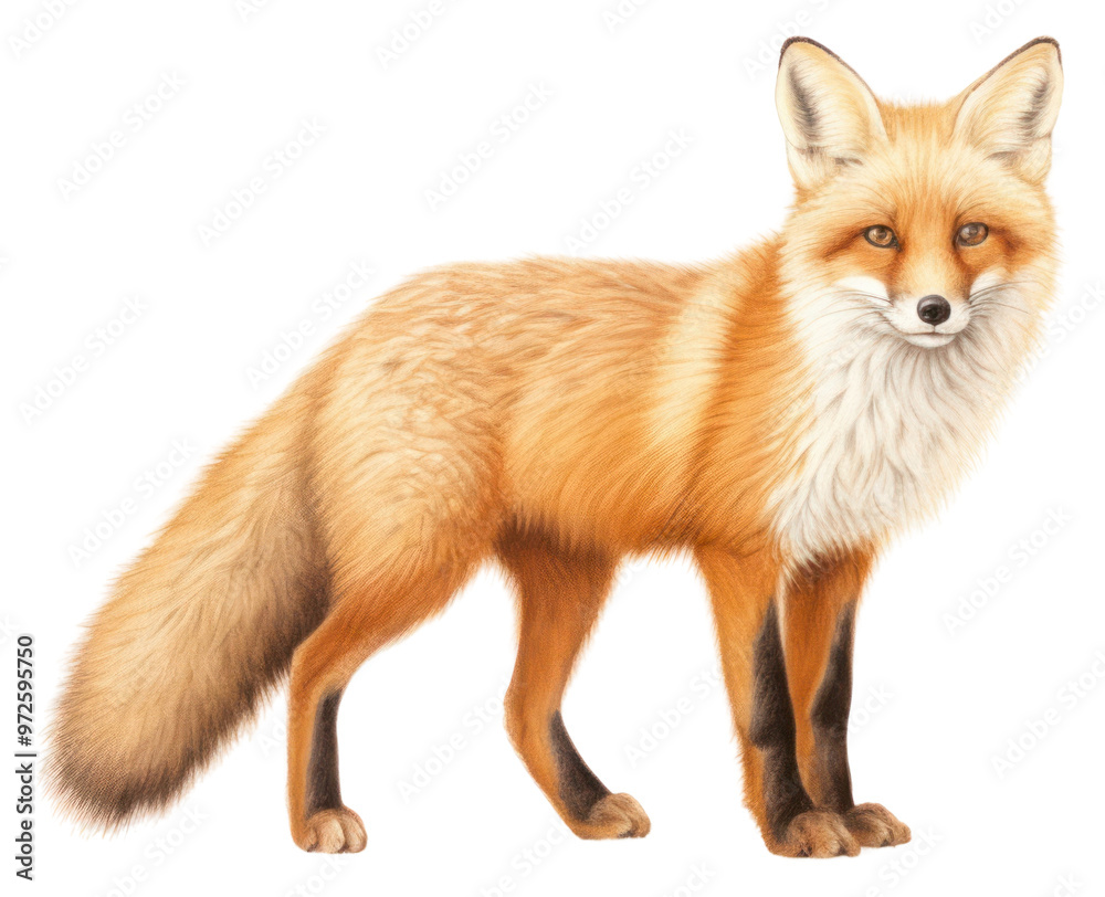 Obraz premium PNG Fox wildlife animal mammal.