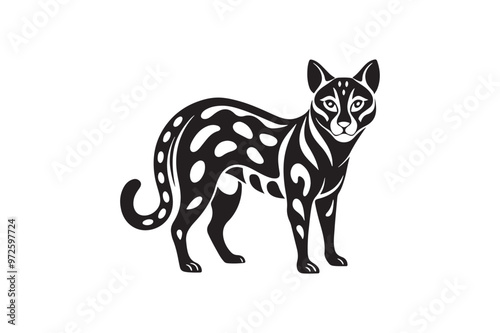 Ocelot  silhouette vector illustration, Ocelot  silhouette vector, Ocelot  silhouette PNG , Ocelot  silhouette photo