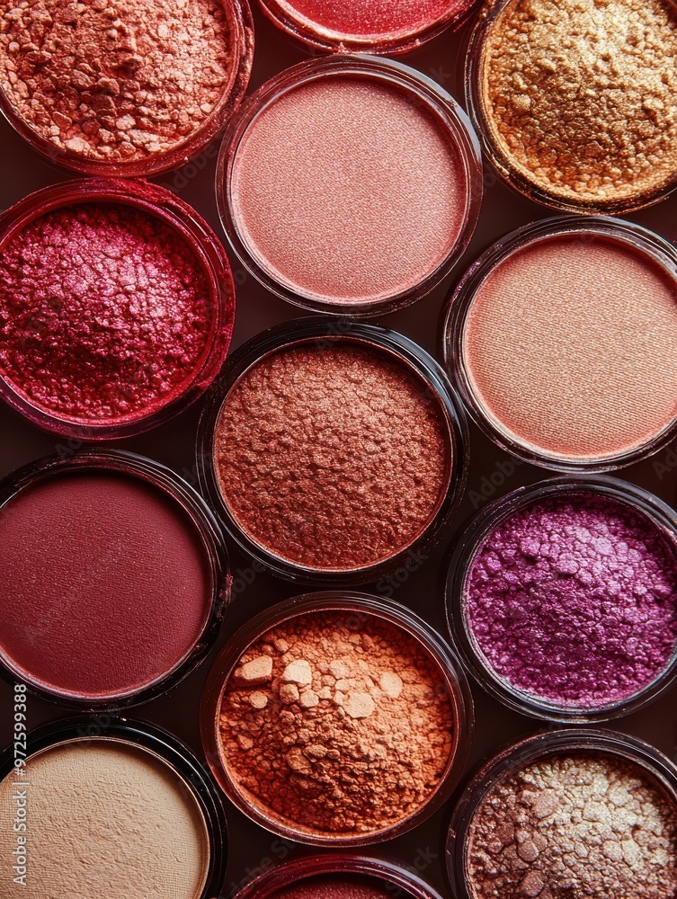Colorful Eyeshadow Palette Makeup Artistry Close Up Colorful Eyeshadow Palette Makeup Artistry Close Up