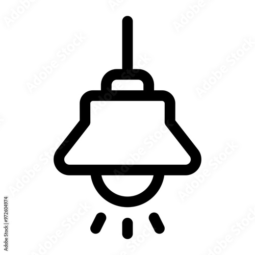 Hanging lamp icon