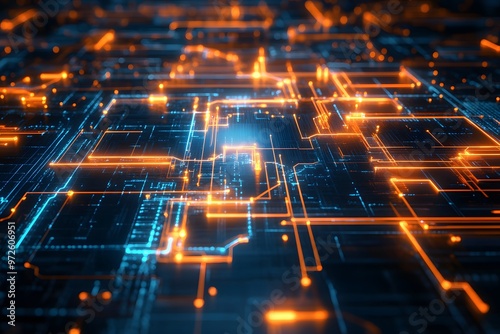 Abstract-AI generated art on a digital canvas