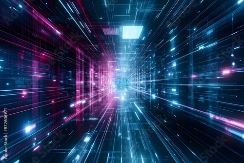 Abstract-AI generated art on a digital canvas