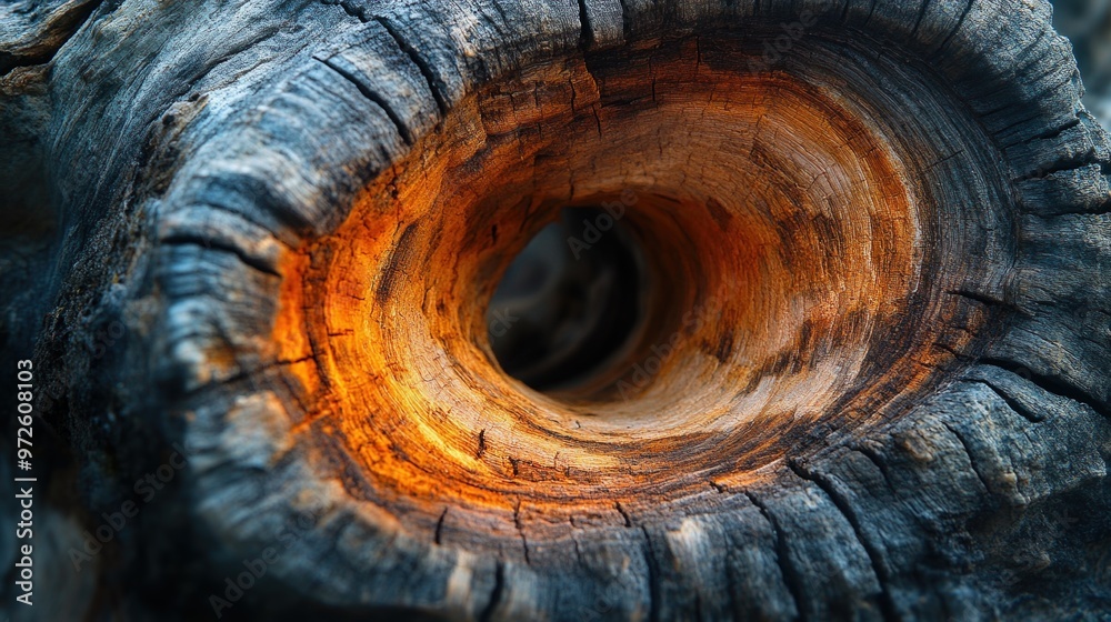 Naklejka premium Nature photography focusing on the abstract patterns, textures and shapes found in the natural world. It celebrates the beauty and complexity of nature.