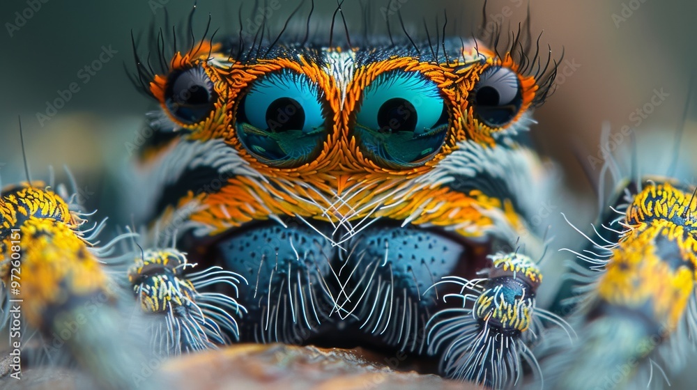 macro of a spider