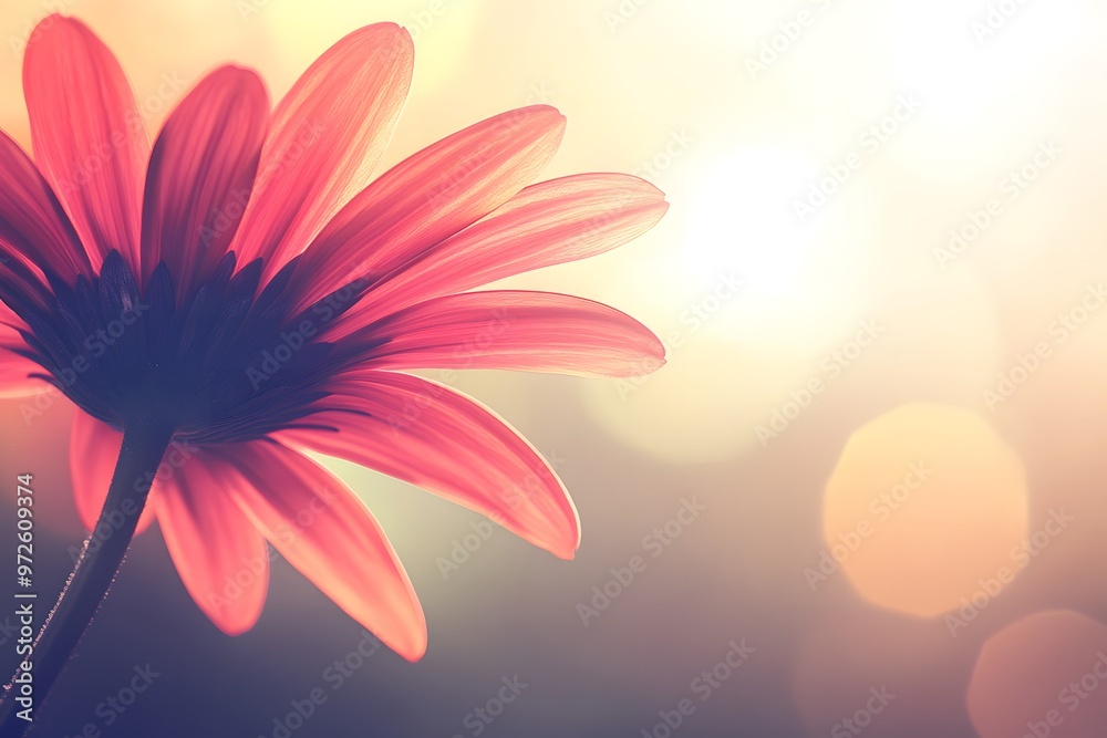 Fototapeta premium Close up of vibrant flower petals in bloom