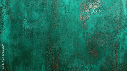 Dark emerald green blending into deep bronze, with a distressed, vintage texture like tarnished metal