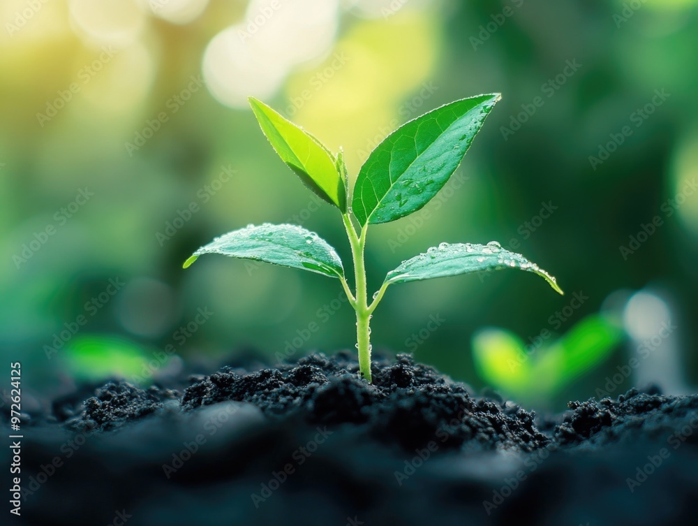 Growing Sprout in Soil Growing Sprout in Soil