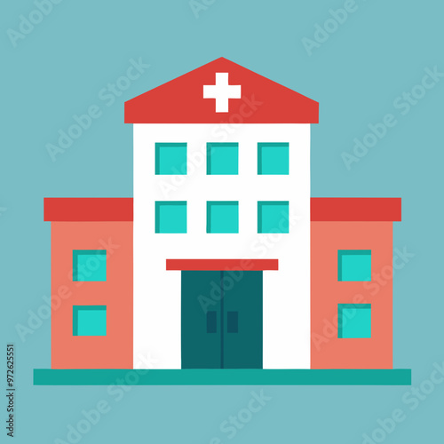 vector illustration of hospital