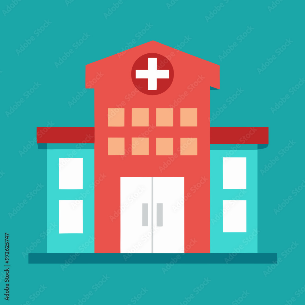 vector illustration of hospital
