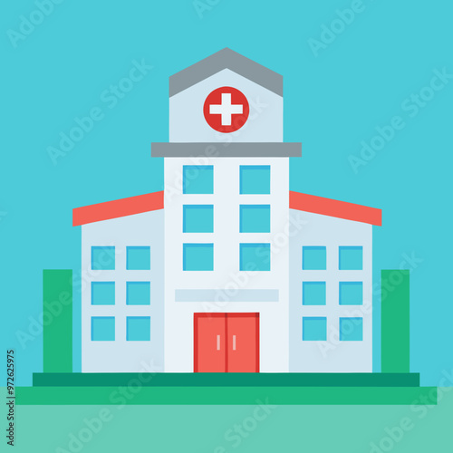 vector illustration of hospital