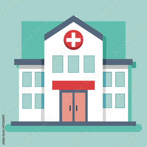 vector illustration of hospital