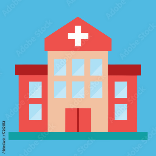 vector illustration of hospital