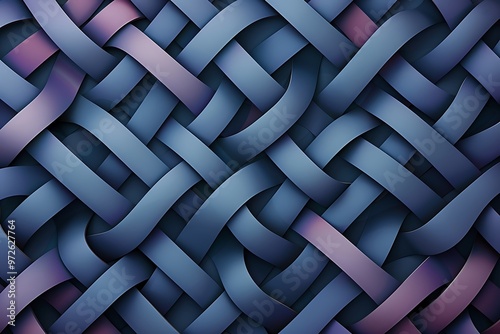 Interlocking vector elements forming a visually appealing and seamless pattern, captured with finesse in stunning