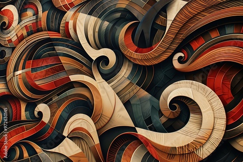 Precision-crafted vector patterns forming an intricate and captivating visual tapestry, displayed in high-definition
