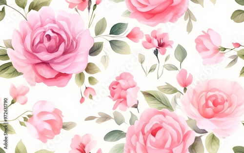 pink rose background pattern