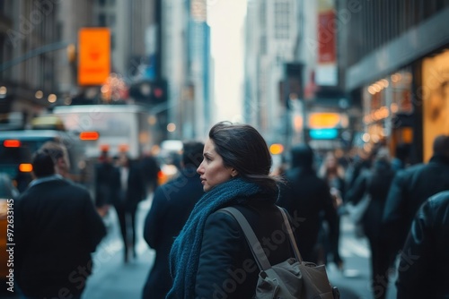 Real-life interactions on a busy city street