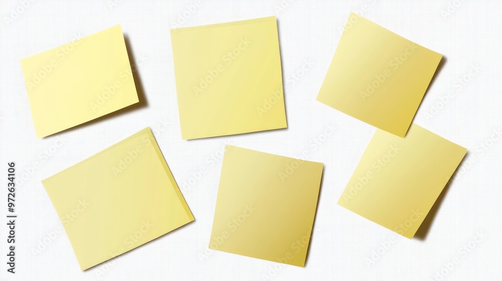 High-Quality PNG Clipart of Yellow Sticky Note with Transparent Background