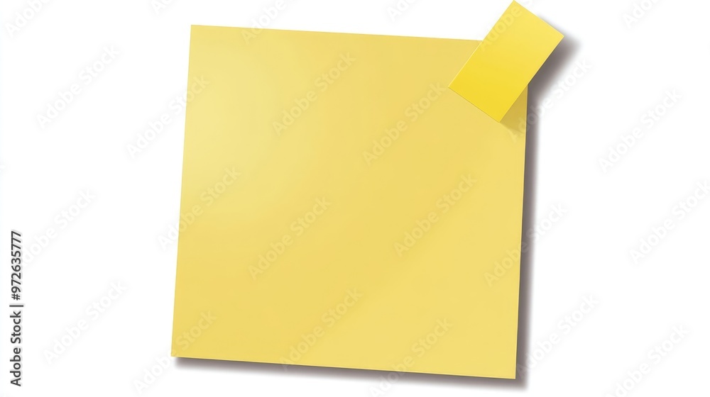 High-Quality PNG Clipart of Yellow Sticky Note with Transparent Background High-Quality PNG Clipart of Yellow Sticky Note with Transparent Background