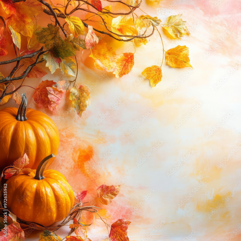 A pumpkin background with space for copy, A pumpkin background with space for copy,