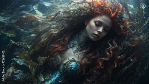 mermaid in the ocean mesmerizing mermaid