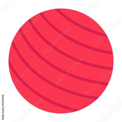 An icon design of yoga ball