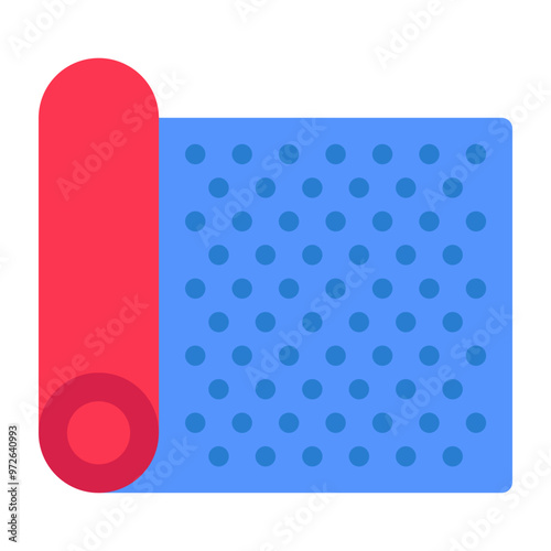 A unique design icon of yoga mat
