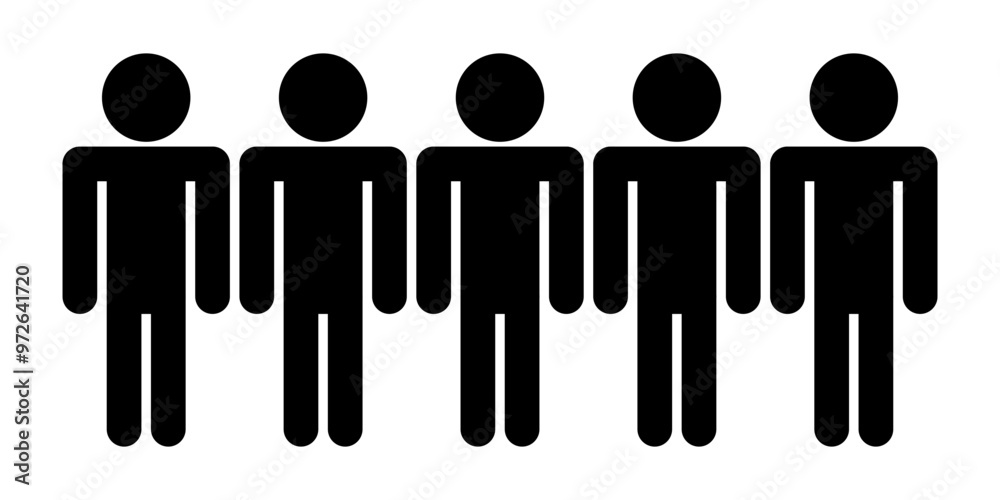 group of people icon sign, team icon sign, group of person icon, people icon