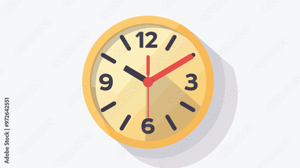 24 Hours Clock Sign Icon in Flat Style isolated on white background 24 Hours Clock Sign Icon in Flat Style isolated on white background