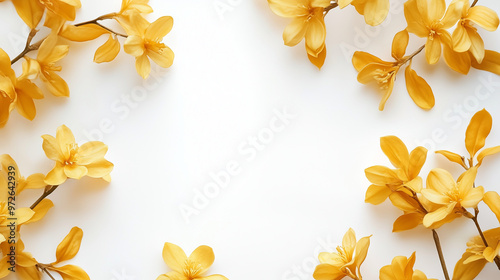 Yellow Flowers Background Wallpaper